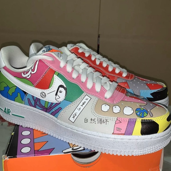 Af1 earth day size 7.5 men - Picture 3 of 9